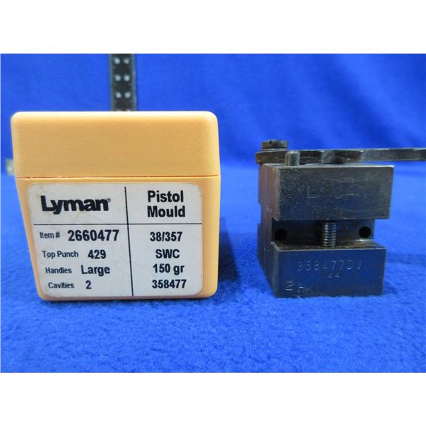 Lyman 38/357 150gr SWC Pistol 2 Cavity Bullet Mold 358477