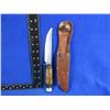 Image 1 : Mibro 808 Solingen Fixed Blade Knife w/ Stag Handle & Leather Sheath