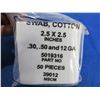 Image 2 : NEW - Cotton Swabs - 2.5" x 2.5" - 6 Packs of 50