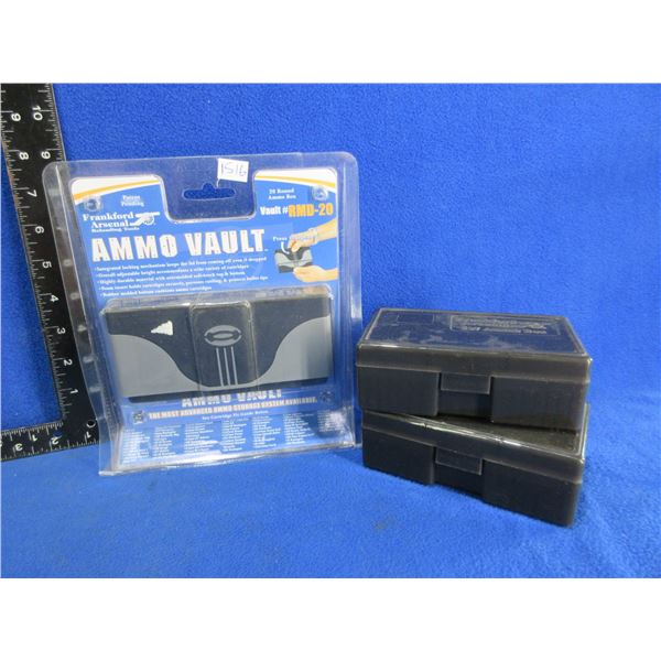 Frankford Arsenal Ammo Vault #RMD-20 (New) & 2 - 507 Ammo Boxes