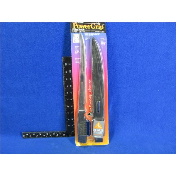 Fiskars Power Grip Fillet Knife w/ Sheath - 10" Blade - New Old Stock