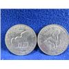 Image 2 : 2 - 1972 USA One Dollar Coins "Eisenhauer Dollar"