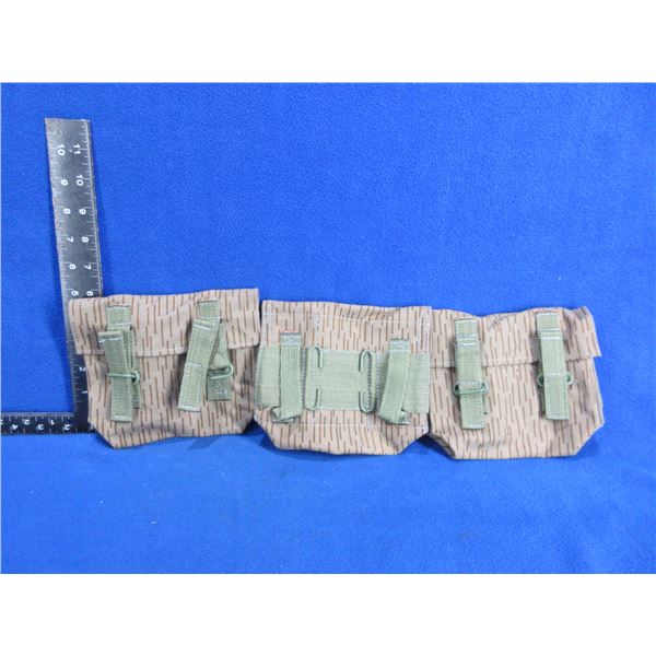 3 East German 3 Pocket Grenade Pouches - Unused Military Surplus