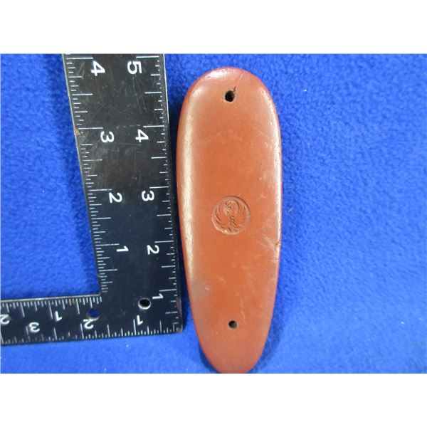 Ruger Butt Plate C-669 - Rubber has a small crack at the top screw hole