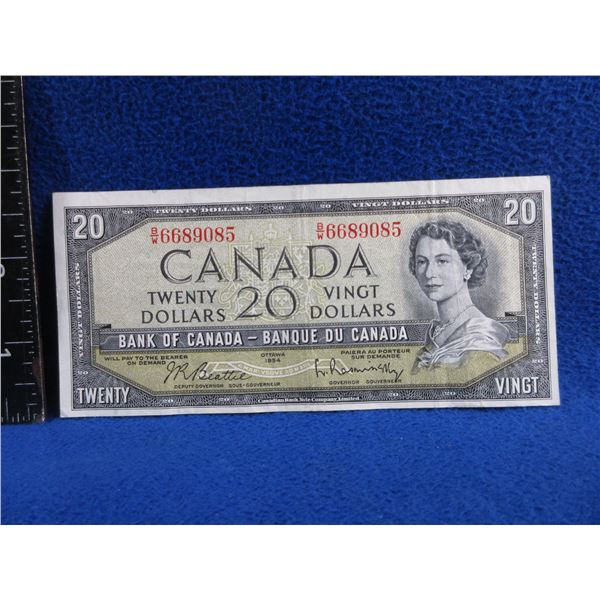 1954 Canadian 20 Dollar Bill