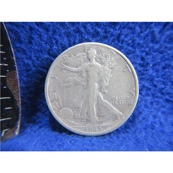 1945 USA "Walking Liberty Half Dollar" - .900 Silver