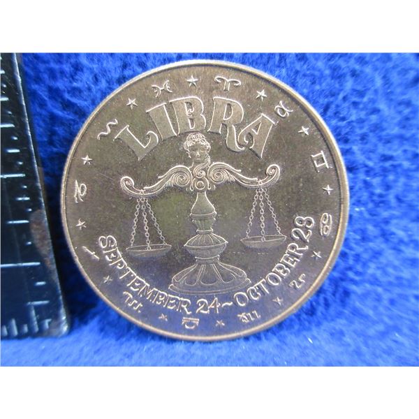 .999 Fine Copper One AVDP Ounce - Libra Coin