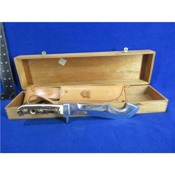 Puma Cougar 6374 with Leather Sheath and Stag Handle