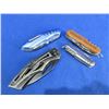 Image 2 : 4 Folding Blade Pocket Knives - 3 Swiss Style, 1 Lock Blade
