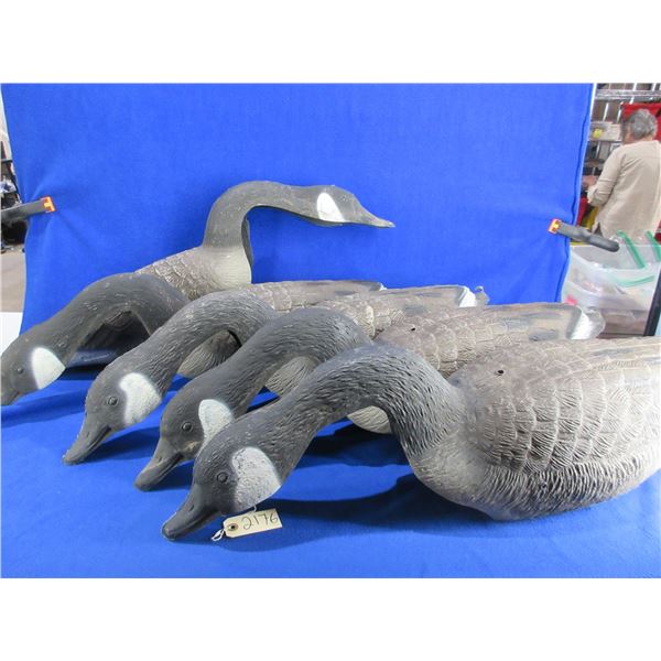 5 Goose Decoys - Made in Italy - Approx. 36" Length