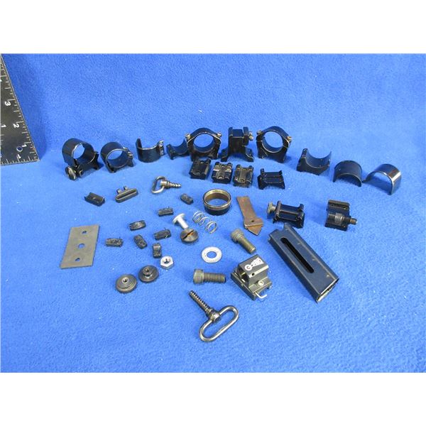 Lot of Misc. Gun Parts - Rings, Swivels, Bases, Etc. - Gunsmith Delight