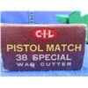 Image 2 : Collector Ammo - 38 Spl Wad Cutter (Pick Up or Ship by UPS Only)