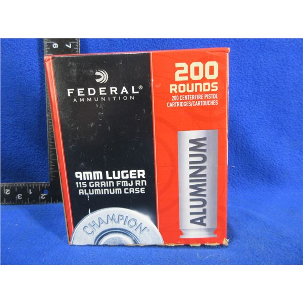 9MM Luger 115gr FMJ RN Aluminum (Pick Up or Ship by UPS Only)