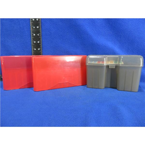 3 Empty Ammo Boxes - 2 MTM J-20 and 1 MTM RF 22