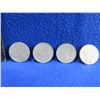 Image 1 : 4 Canadian 25 Cent Coins - .800 Silver - 1943 x 2, 1954, 1961