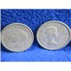 Image 5 : 4 Canadian 25 Cent Coins - .800 Silver - 1943 x 2, 1954, 1961