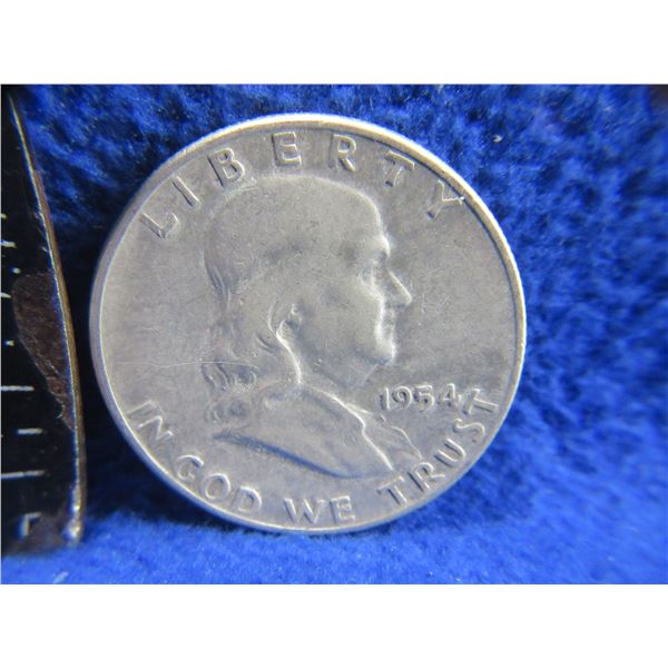 1954 USA "Franklin Half Dollar" - .900 Silver