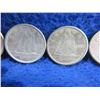 Image 6 : 11 Canadian 10 Cent Coins - .800 Silver - Ranging 1951 - 1964