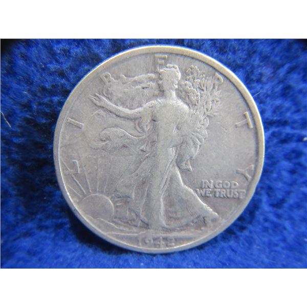 1942 USA "Walking Liberty Half Dollar" - .900 Silver