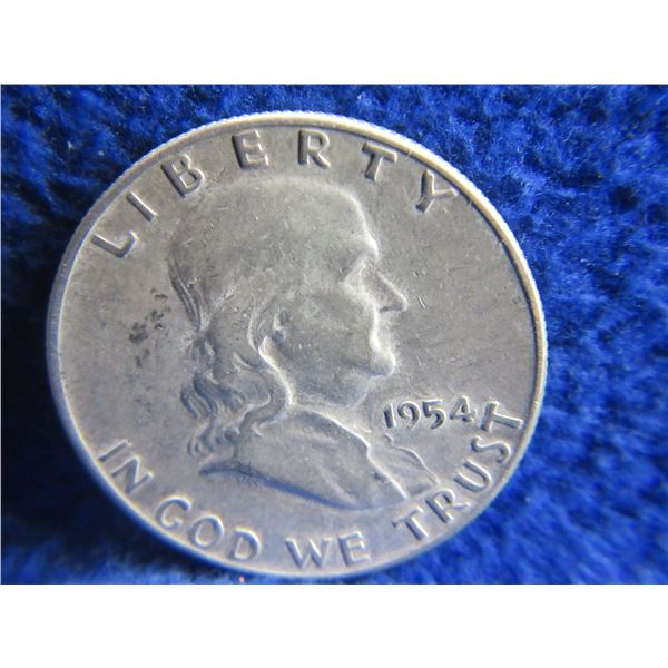 1954 USA "Franklin Half Dollar" - .900 Silver