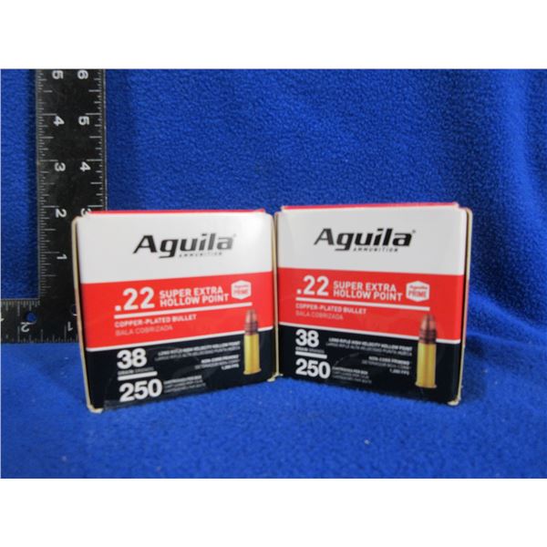 22 LR HV HP Aguila Cartridges (Pick Up or Ship by UPS Only)