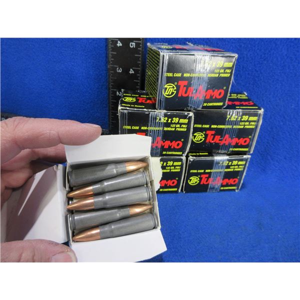 7.62X39 122gr TulAmmo Cartridges (Pick Up or Ship by UPS Only)