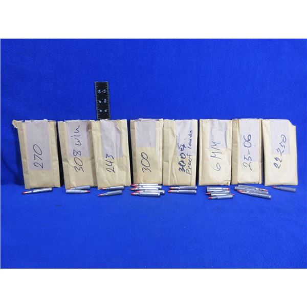 Assorted Calibers Proof Loads Reloads (Pick Up or Ship by UPS Only)