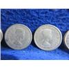 Image 10 : 12 Canadian 10 Cent Coins - .800 Silver - Ranging 1953 - 1962