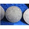 Image 3 : 3 Canadian 25 Cent Coins - "George V" .925 Silver - 1919 x 2, Date Illegible