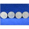 Image 4 : 4 Canadian 25 Cent Coins - .800 Silver - 1942, 1944, .500 Silver - 1968 x 2