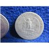 Image 8 : 3 USA 1/4 Dollar Coins "Washington Silver Quarter" - .900 Silver - 1943 x 2, 1953