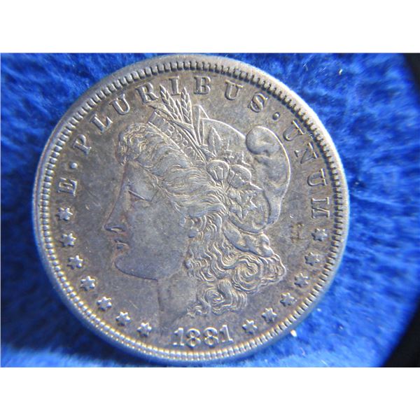 1881 USA One Dollar "Morgan Dollar" - .900 Silver