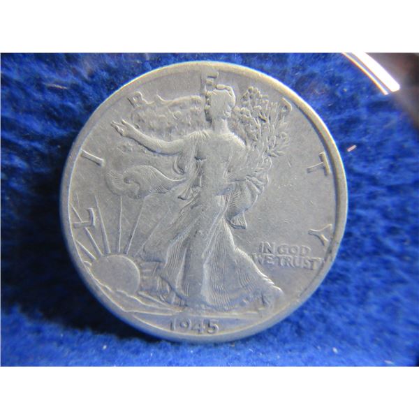 1945 USA "Walking Liberty Half Dollar" - .900 Silver