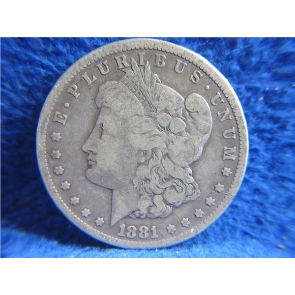 1881 USA One Dollar "Morgan Dollar" - .900 Silver
