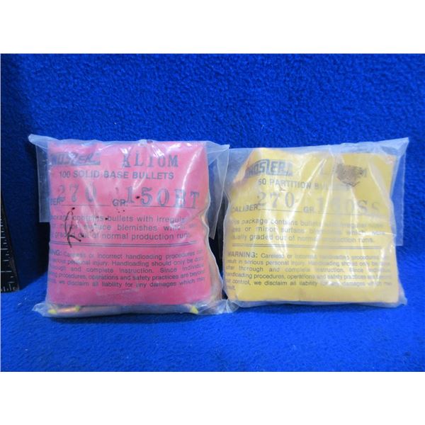 270 Win. Nosler Bullets - Bag of 31 (160gr), Bag of 100 (150gr BT)