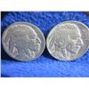 Image 2 : 2 USA Five Cent Coins "Buffalo Nickel" - 1936 and Illegible