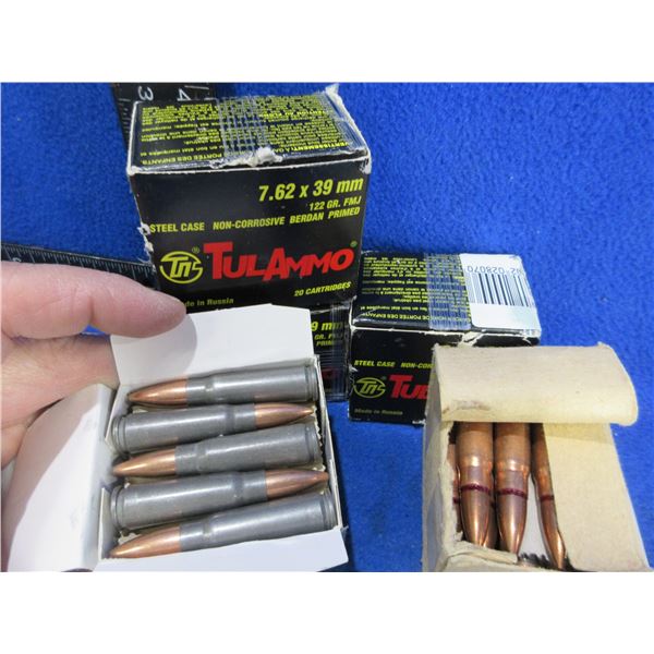 7.62X39 122gr TulAmmo Cartridges (Pick Up or Ship by UPS Only)