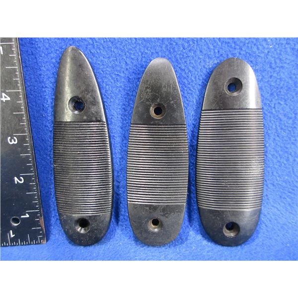 3 Unknown Butt Plates - 2 are 3" C/C, 1 is 2 13/16"