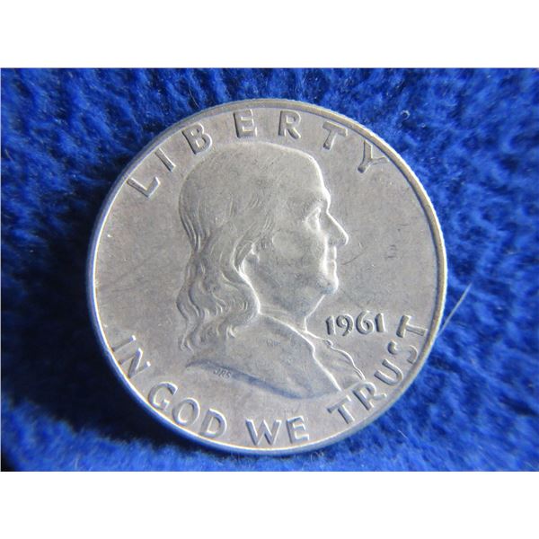1961 USA "Franklin Half Dollar" - .900 Silver