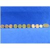 Image 1 : 11 Assorted Pennies - USA, UK, Swiss, Etc.
