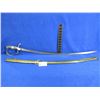 Image 1 : Unknown Sword with Engraving and Brass Scabbard - 31" Blade