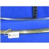 Image 3 : Unknown Sword with Engraving and Brass Scabbard - 31" Blade