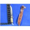 Image 2 : Vintage Buffalo Brand Ruko Solingen Fixed Blade Knife w/ Leather Sheath