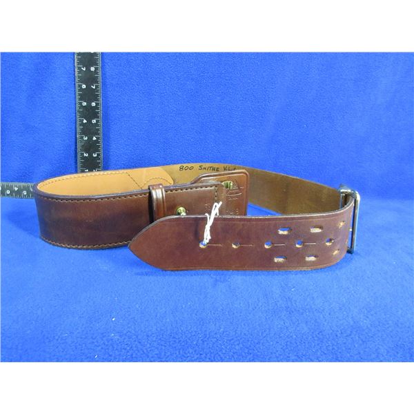 Ted Bourdon Leather Belt - Marked Size 32, 148 106