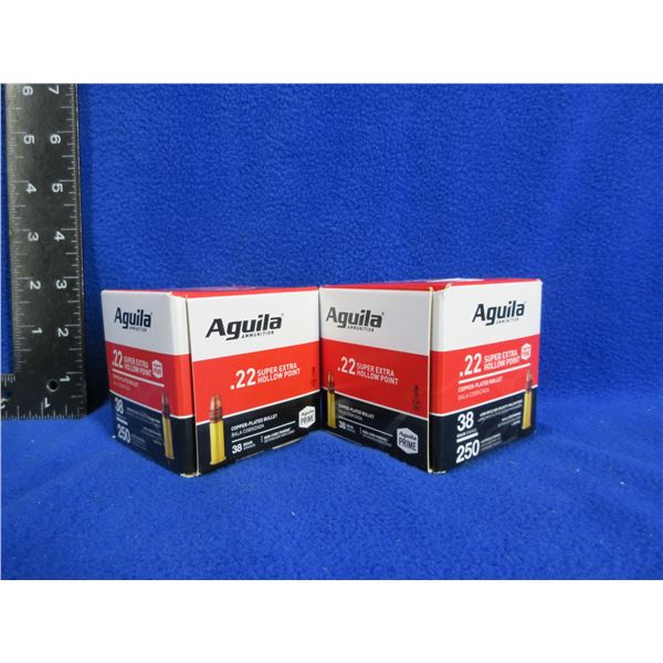 22 LR HV HP Aguila Cartridges (Pick Up or Ship by UPS Only)