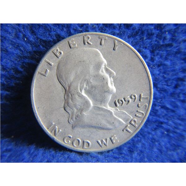 1959 USA "Franklin Half Dollar" - .900 Silver