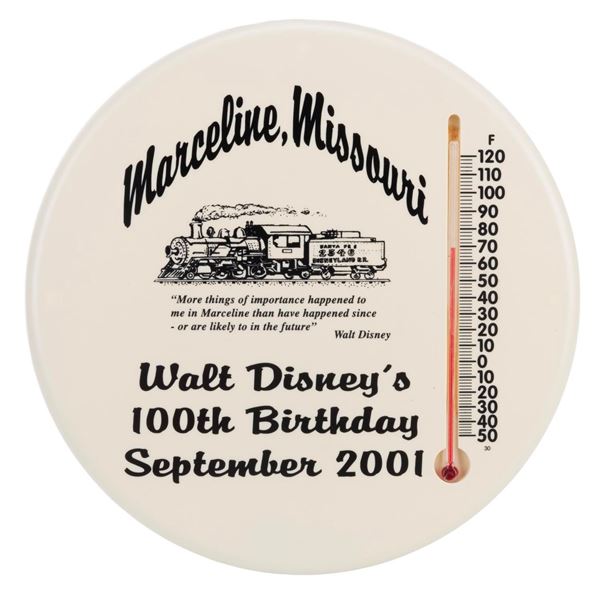 A "Walt Disney's 100th Birthday" Wall Thermometer.