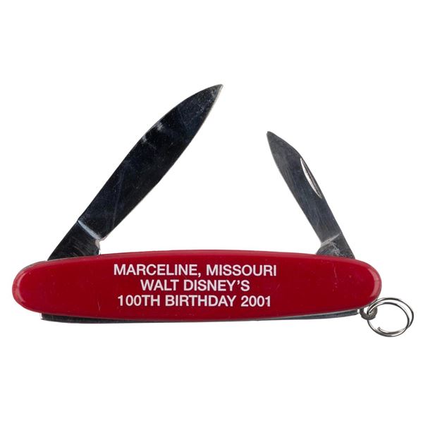 A Walt Disney's Hometown 100th Birthday Pocket Knife.