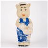Image 1 : A "Three Little Pigs" Practical Pig Bisque Figurine.