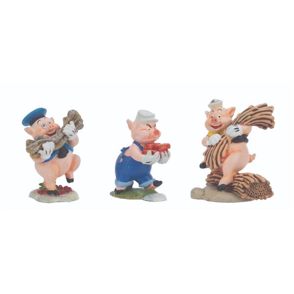 Three Enchanted Places "Three Little Pigs" Figurines.